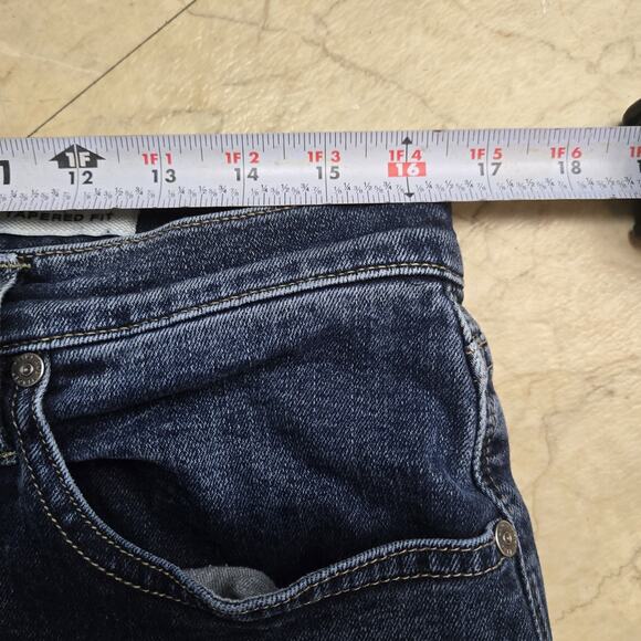 Flint and Tinder Jeans Mens 33x32 Blue Wash Tapered Fit Made in USA Denim - Picture 8 of 9